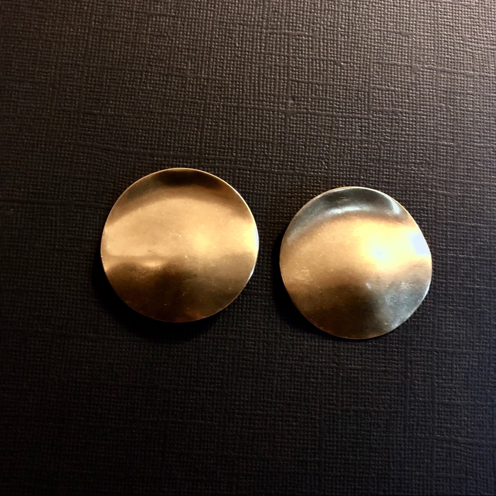 SURI17 Raw Brass Earrings